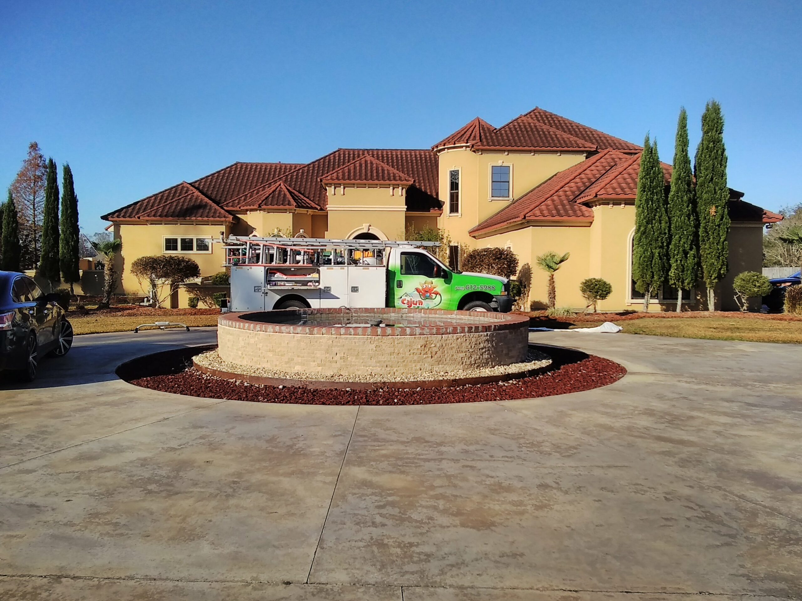 Cajun Soft Wash residential roof cleaning exterior dirt window