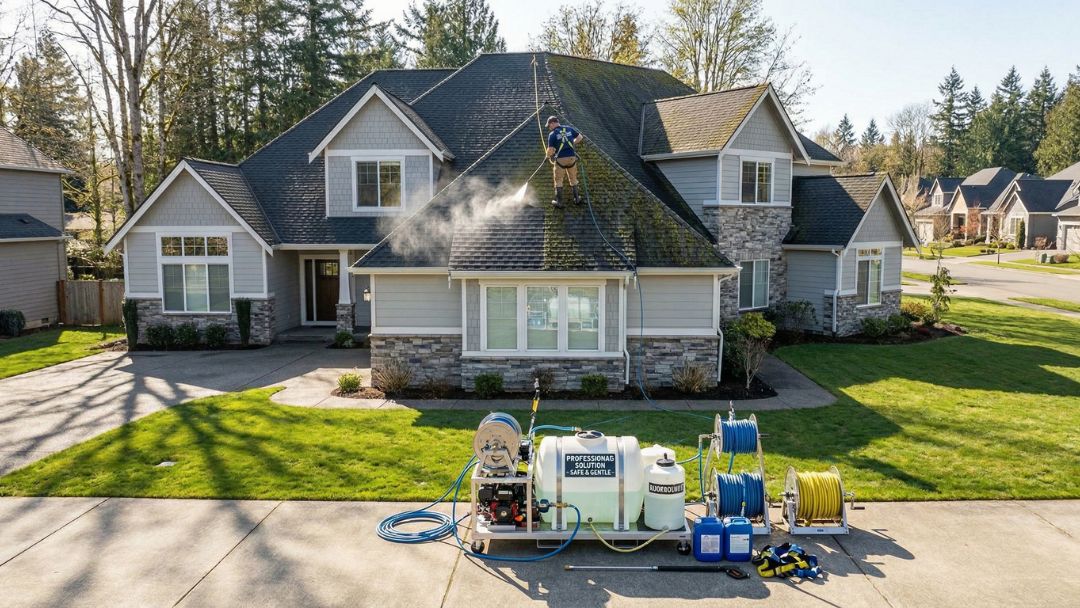 Roof Soft Washing Cost (Full Guide for 2026)